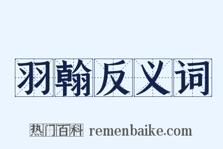 羽翰反义词是什么意思的图片